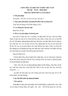 Rèn đọc lưu loát cho học sinh lớp 1